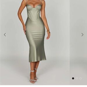 Baby boo Farrah sage green dress